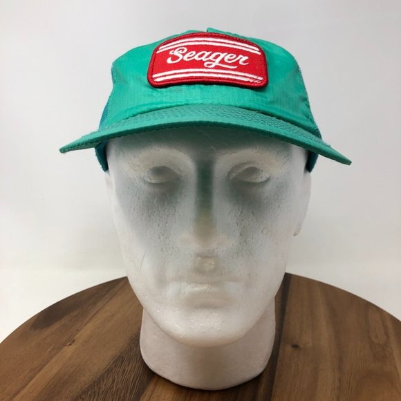 SEAGER Grit Company Green Snapback Baseball Hat Cap Patch - Picture 1 of 8